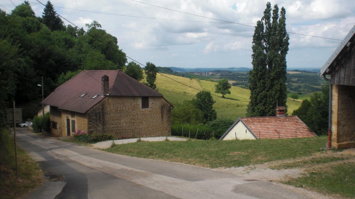Paisage presso Pupillin, Arbois, Jura, Francia